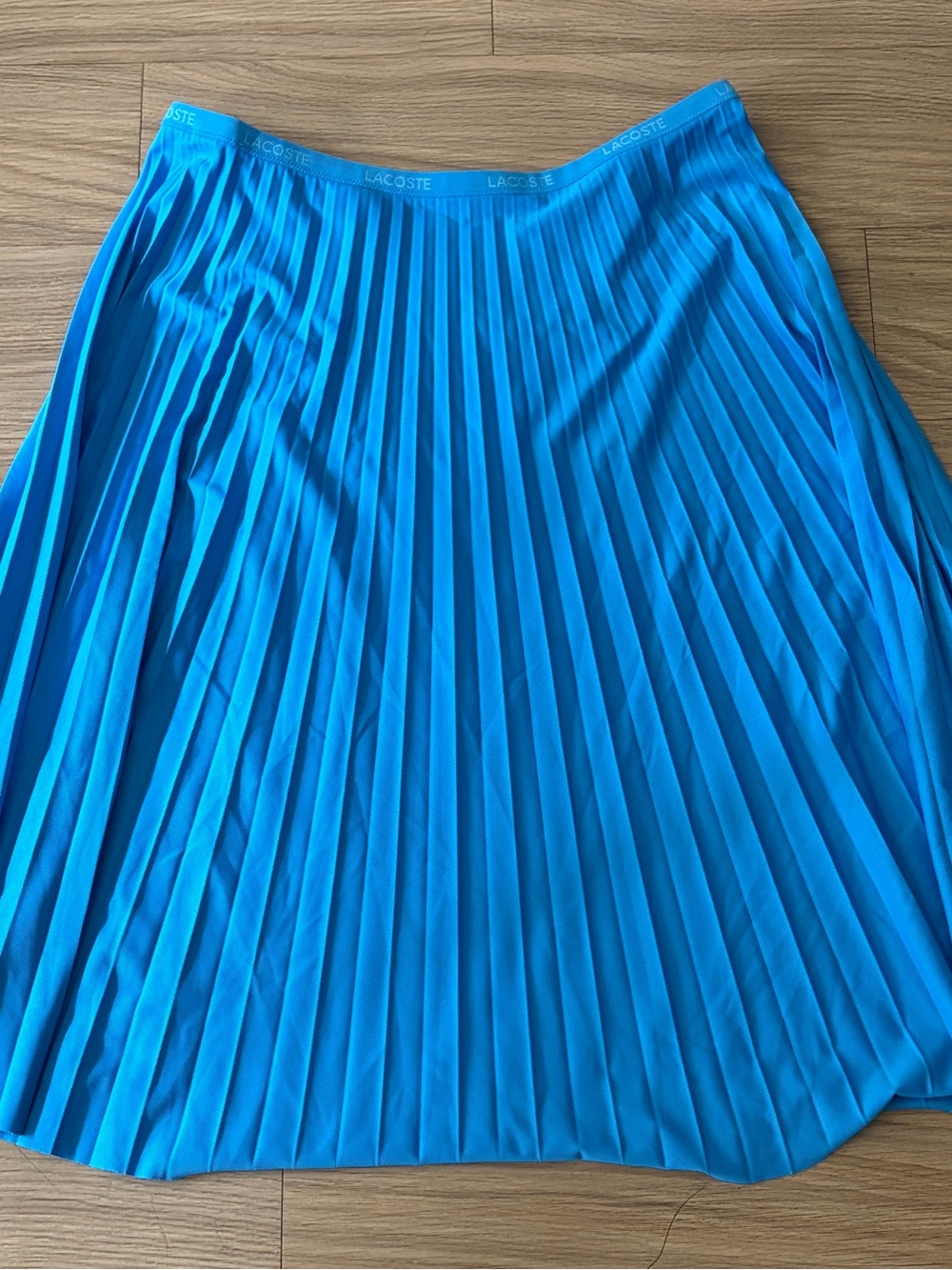 Lacoste Women's Bright Blue Pleated Skirt